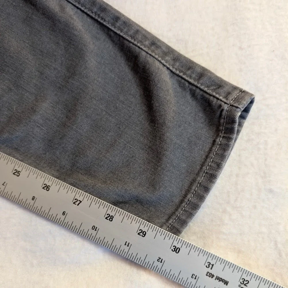 7 For All Mankind Gwenevere Grey Skinny Jeans Womens Size 31 Stretch Denim
